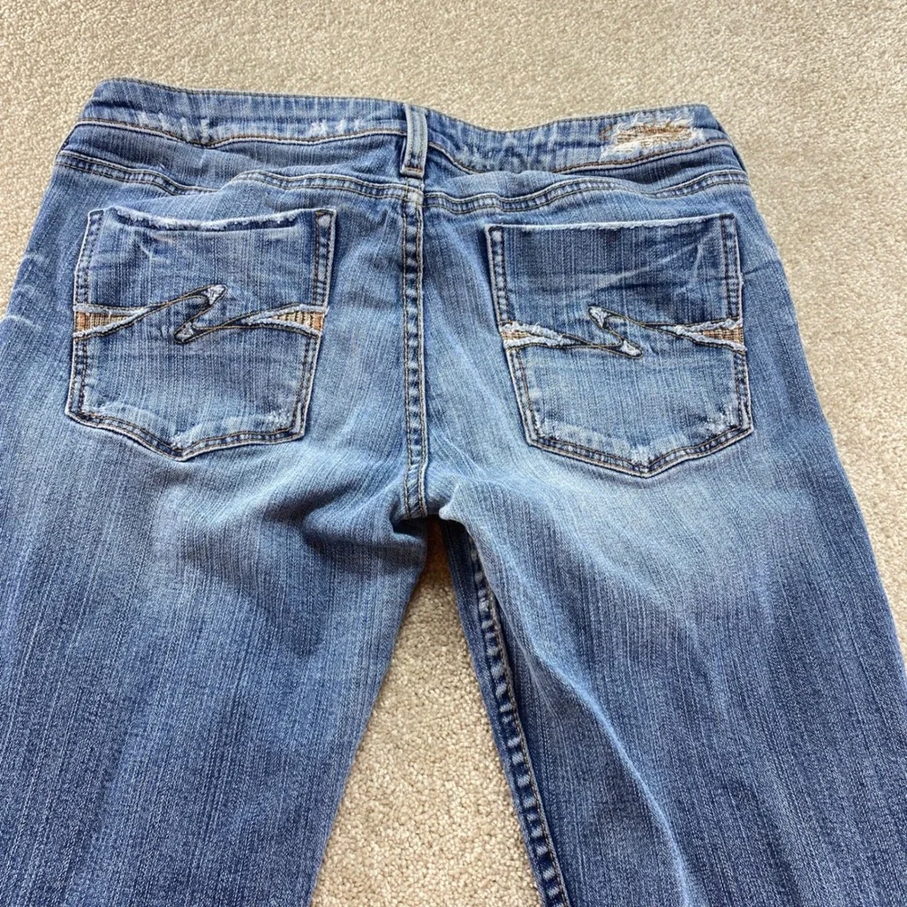 Silver Jeans Brianna Bootcut Womens 31 Blue Denim Low Rise Raw Hem‎ L31860